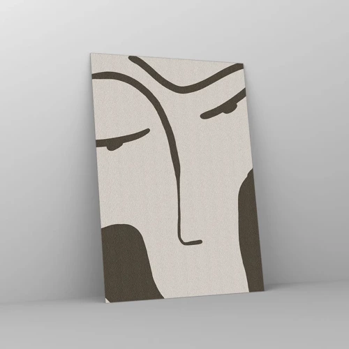 Obraz na skle - Ako z Modiglianiho obrazu - 50x70 cm