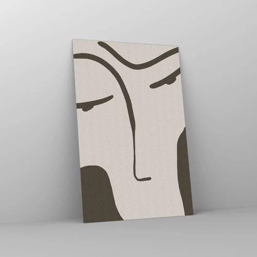 Obraz na skle - Ako z Modiglianiho obrazu - 80x120 cm