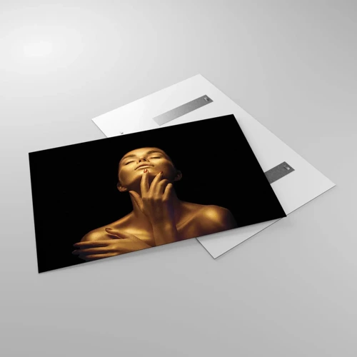 Obraz na skle - Ako zlatý hodváb - 120x80 cm