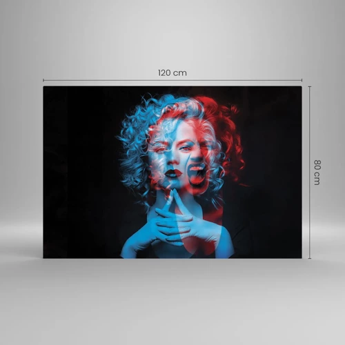 Obraz na skle - Alter ego - 120x80 cm