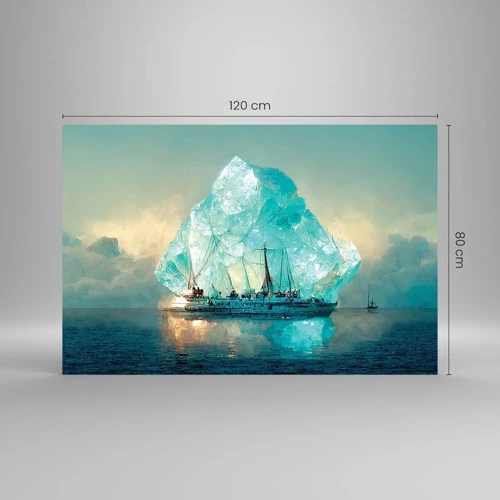 Obraz na skle - Arktický briliant - 120x80 cm