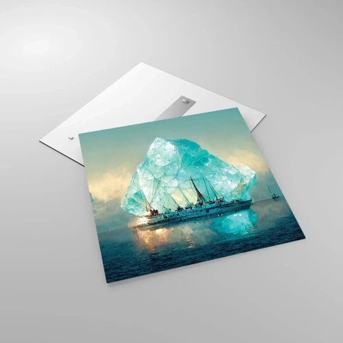 Obraz na skle - Arktický briliant - 70x70 cm