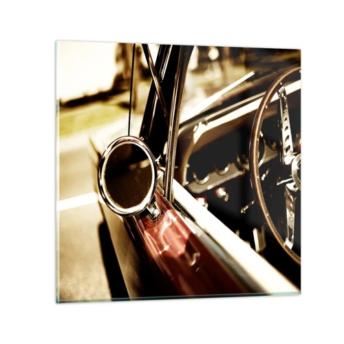Obraz na skle - Auto s dušou - 30x30 cm
