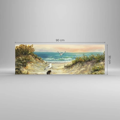 Obraz na skle - Bezvetrie a samota - 90x30 cm