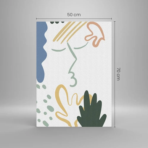 Obraz na skle - Bozk kvetov - 50x70 cm
