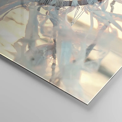 Obraz na skle - Čipkový totem - 90x30 cm