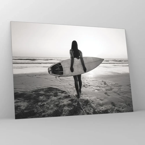 Obraz na skle - Dcéra morskej vlny - 70x50 cm