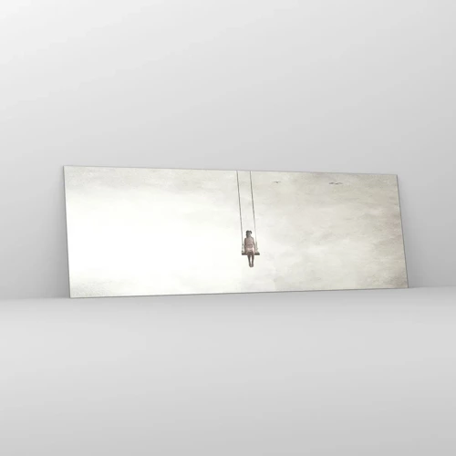 Obraz na skle - Dieťa v nás - 90x30 cm