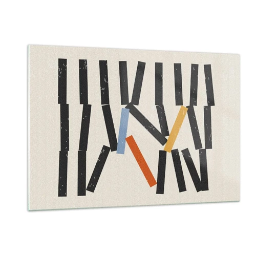 Obraz na skle - Domino – kompozícia - 120x80 cm