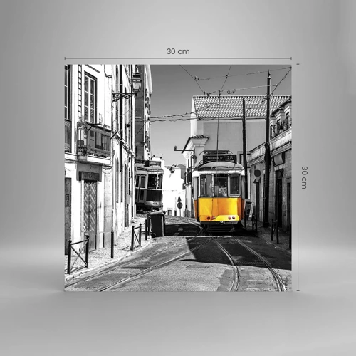 Obraz na skle - Duch Lisabonu - 30x30 cm