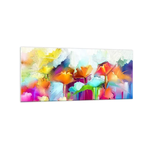 Obraz na skle - Dúha rozkvitla - 120x50 cm