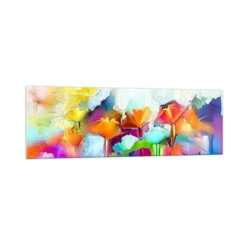 Obraz na skle - Dúha rozkvitla - 160x50 cm