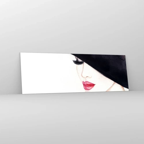 Obraz na skle - Elegancia a zmyselnosť - 90x30 cm