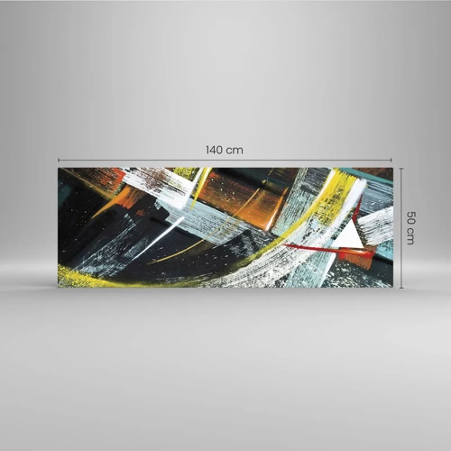 Obraz na skle - Energia pohybu - 140x50 cm
