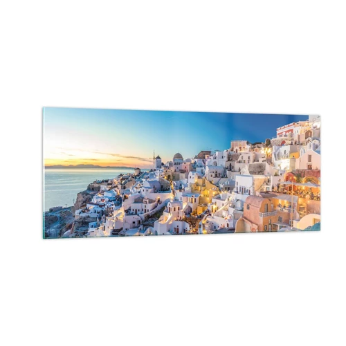 Obraz na skle - Esencia Grécka - 100x40 cm