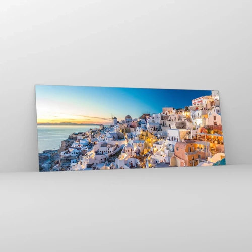 Obraz na skle - Esencia Grécka - 100x40 cm