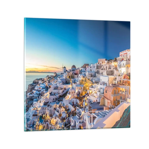 Obraz na skle - Esencia Grécka - 50x50 cm