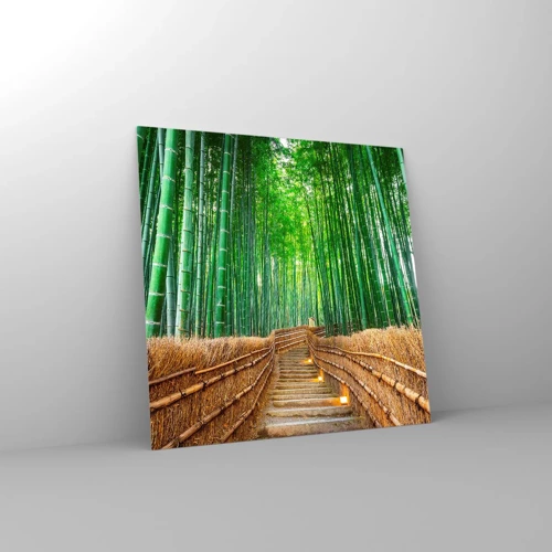 Obraz na skle - Esencia ázijskej prírody - 70x70 cm
