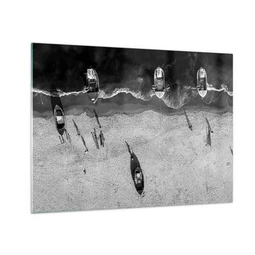Obraz na skle - Ešte na brehu… - 70x50 cm