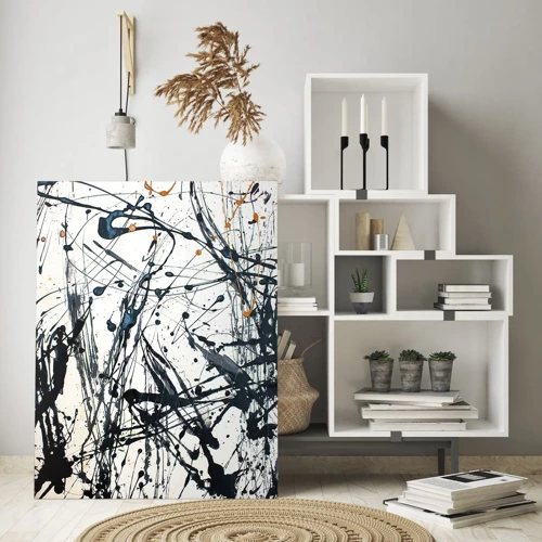 Obraz na skle - Expresionistická abstrakcia - 50x70 cm