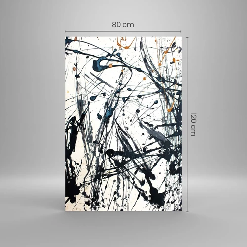 Obraz na skle - Expresionistická abstrakcia - 80x120 cm