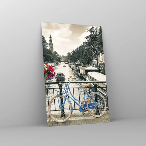 Obraz na skle - Farby amsterdamskej ulice - 80x120 cm