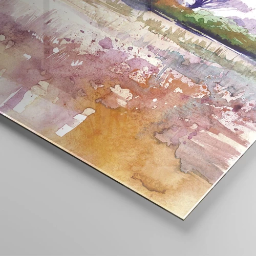 Obraz na skle - Farby savany - 140x50 cm
