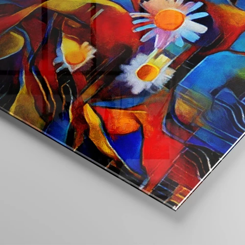 Obraz na skle - Farby života - 60x60 cm