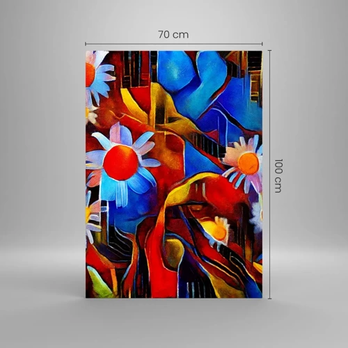 Obraz na skle - Farby života - 70x100 cm