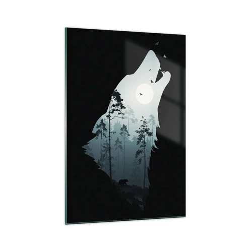 Obraz na skle - Hlas lesnej noci - 70x100 cm