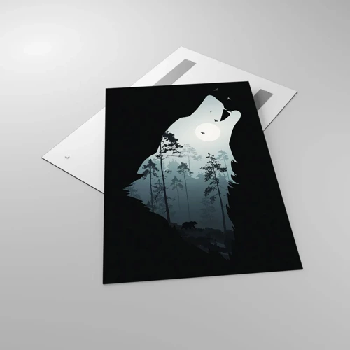 Obraz na skle - Hlas lesnej noci - 80x120 cm