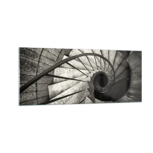 Obraz na skle - Hore po schodoch, dole po schodoch - 100x40 cm