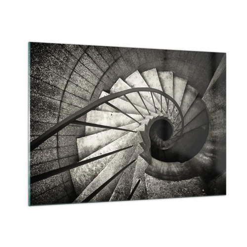 Obraz na skle - Hore po schodoch, dole po schodoch - 100x70 cm