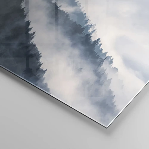Obraz na skle - Horská mystika - 120x50 cm