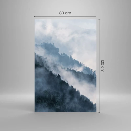 Obraz na skle - Horská mystika - 80x120 cm