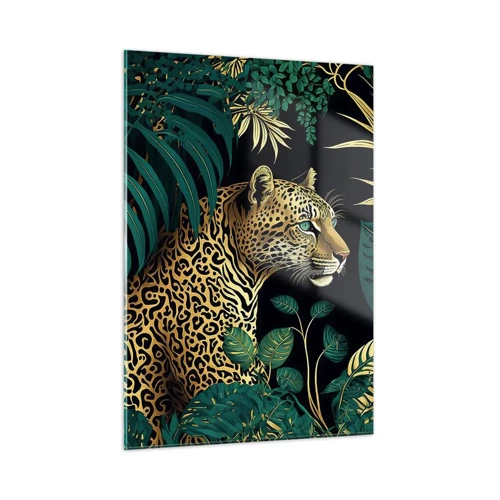 Obraz na skle - Hospodár v džungli - 50x70 cm