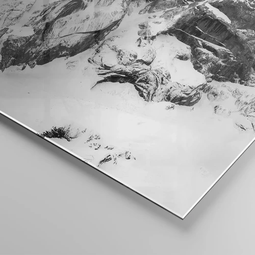 Obraz na skle - Hrozivý žulový hrebeň - 50x50 cm