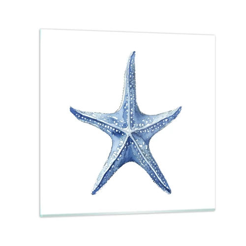 Obraz na skle - Hviezda mora - 30x30 cm