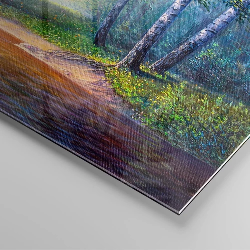Obraz na skle - Idylické prostredie - 40x40 cm