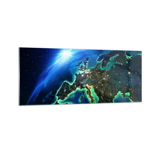 Obraz na skle - Iskrivá Európa - 100x40 cm