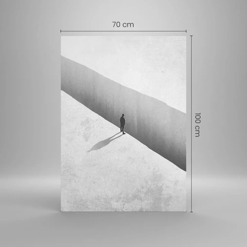 Obraz na skle - Jasný cieľ - 70x100 cm
