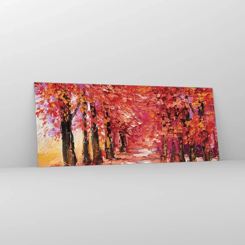 Obraz na skle - Jesenná impresia - 100x40 cm