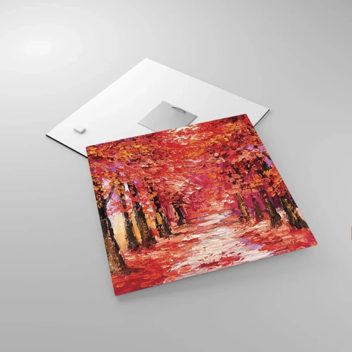 Obraz na skle - Jesenná impresia - 30x30 cm