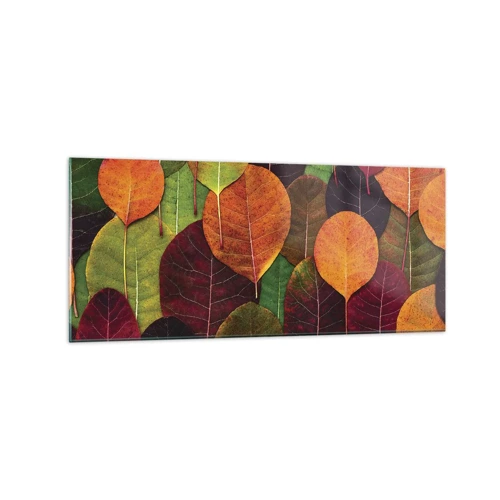 Obraz na skle - Jesenná mozaika - 120x50 cm