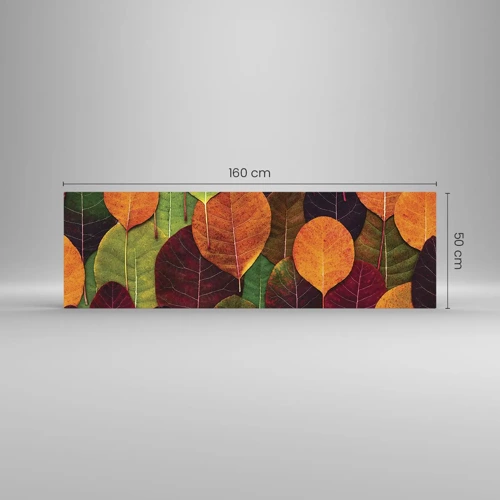 Obraz na skle - Jesenná mozaika - 160x50 cm