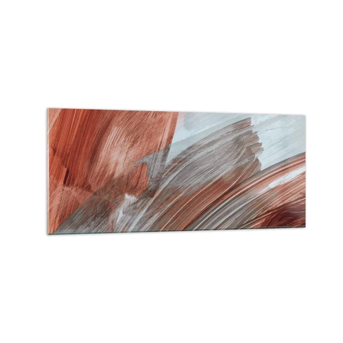 Obraz na skle - Jesenná veterná abstrakcia - 120x50 cm