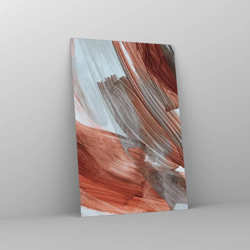 Obraz na skle - Jesenná veterná abstrakcia - 80x120 cm