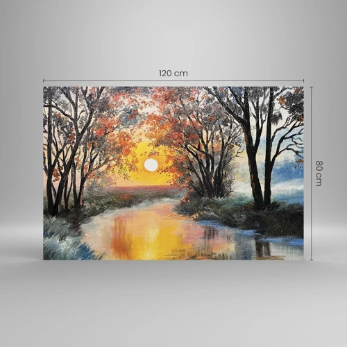 Obraz na skle - Jesenný nádych - 120x80 cm