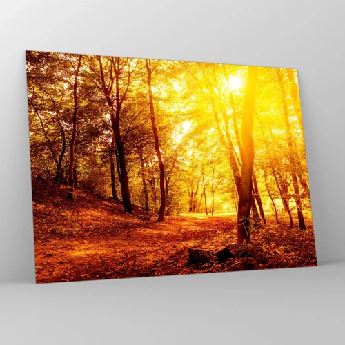 Obraz na skle - K zlatej čistinke - 70x50 cm