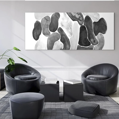 Obraz na skle - Kamenistá abstrakcia - 120x50 cm